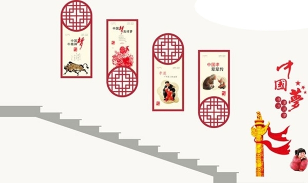 樓梯文化墻