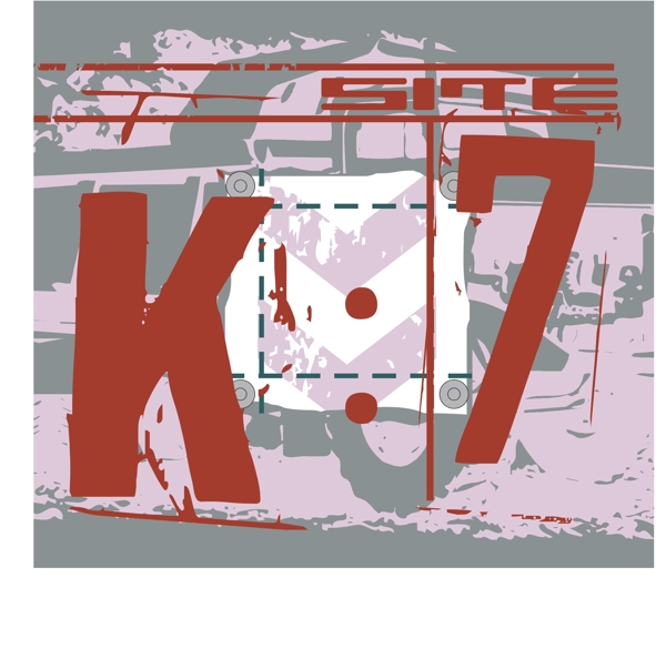印花矢量圖文字?jǐn)?shù)字英文k免費(fèi)素材