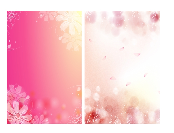 粉色梦幻展板图片