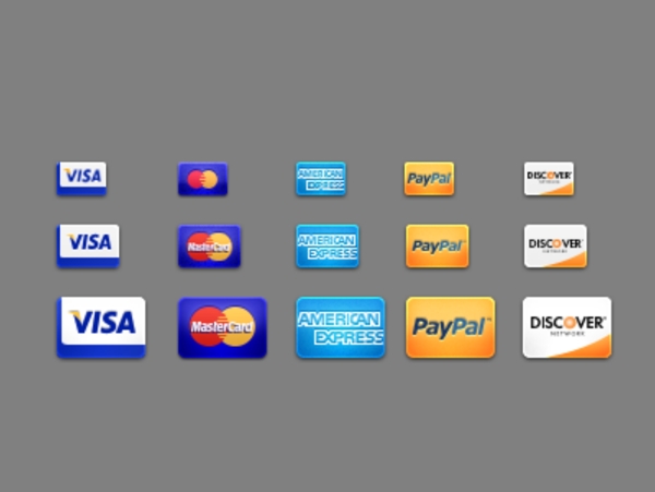 5丰富多彩的信用卡网站的图标集