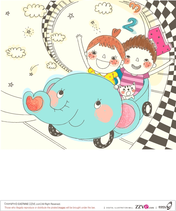 游樂場里的兒童