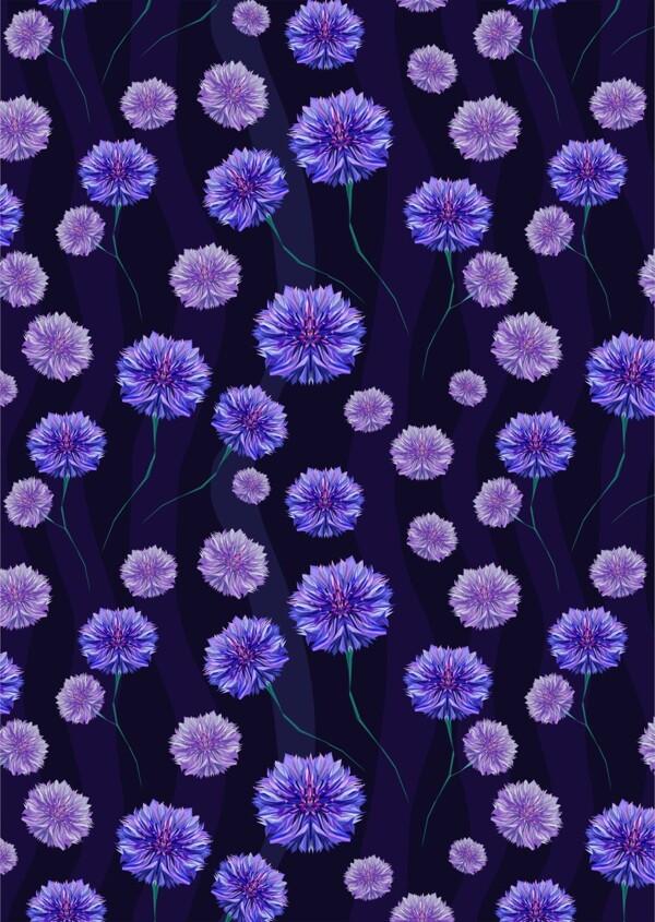 神秘美丽蓝紫色花朵广告背景