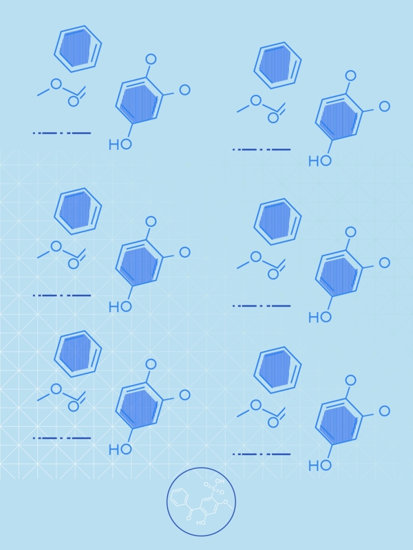 简约创意蓝色分子纹理化学元素背景素材