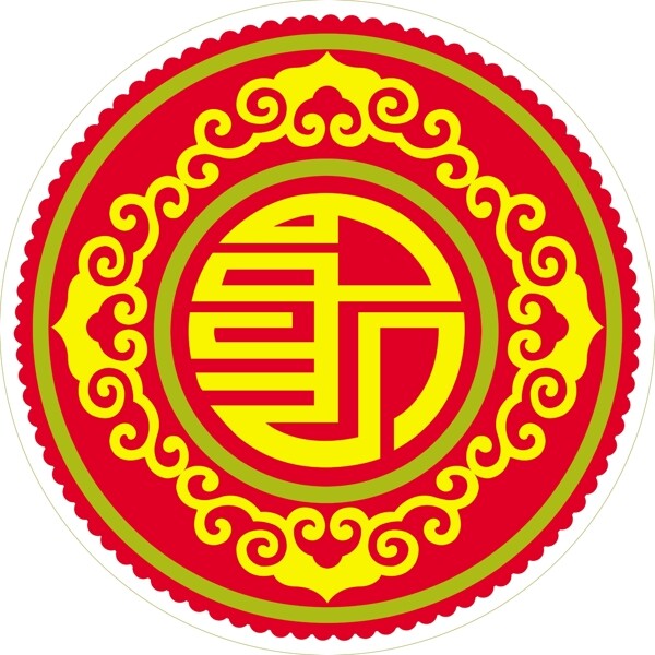 蒙古福字圖片