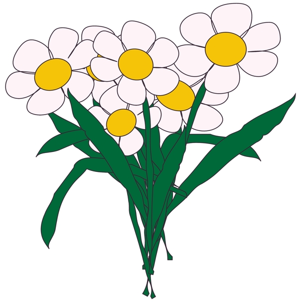 花朵花草鮮花矢量EPS格式0942
