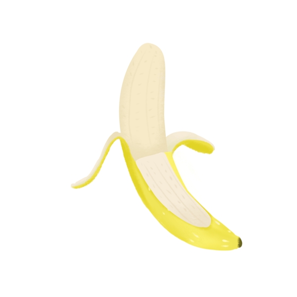 食物水果香蕉黄色
