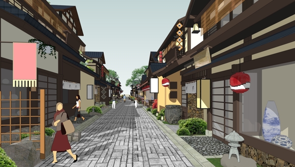日式风情商业街
