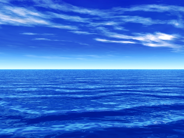 蓝色大海风景图片