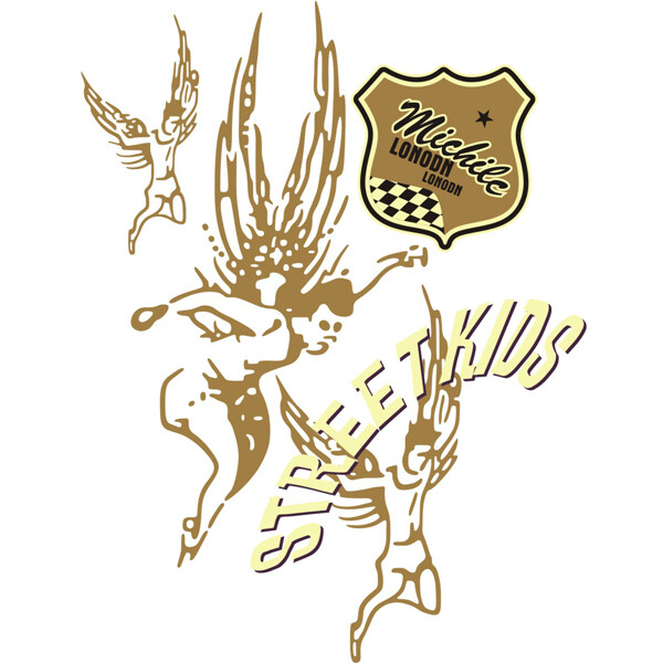 印花矢量圖徽章標(biāo)記休閑時尚免費素材