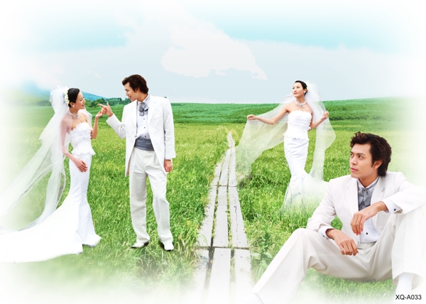 婚紗照模板PSD素材