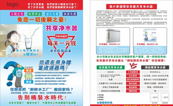 凈水器宣傳單