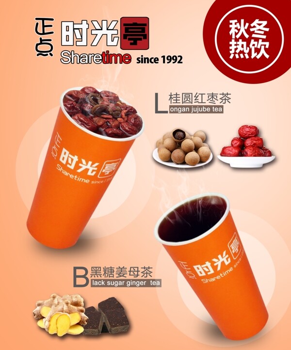 奶茶海報燈片