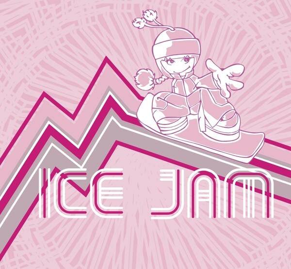 印花矢量圖可愛卡通文字英文圖文結(jié)合免費素材