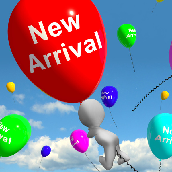新来的气球显示最新的产品系列