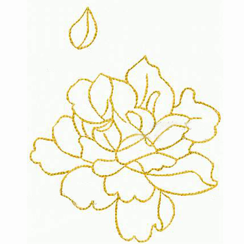 繡花植物花色彩緗色免費(fèi)素材
