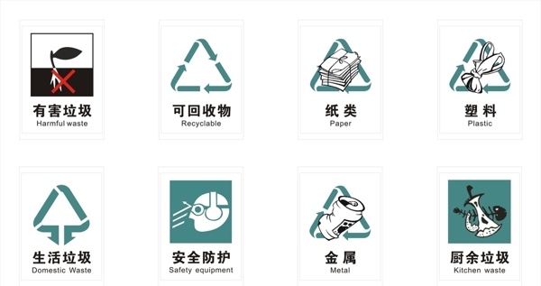 可回收標識8個圖片
