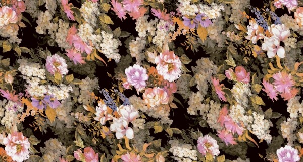 复古花卉背景图片