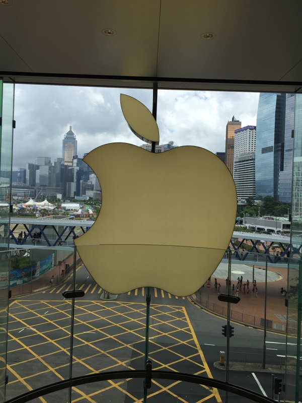香港中环苹果零售店图片