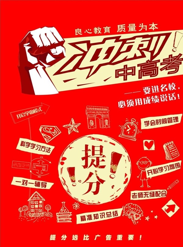 沖刺中高考宣傳活動(dòng)模板源文件