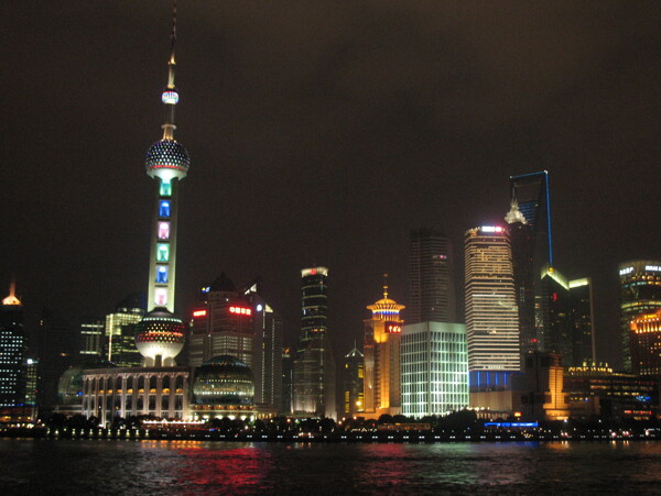 夜上海景觀圖片