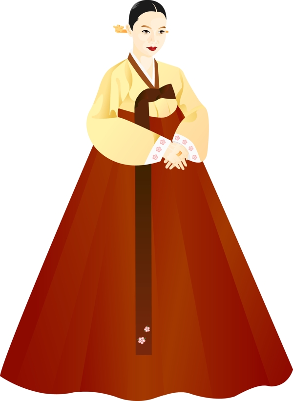 插畫時尚美女百態(tài)美女