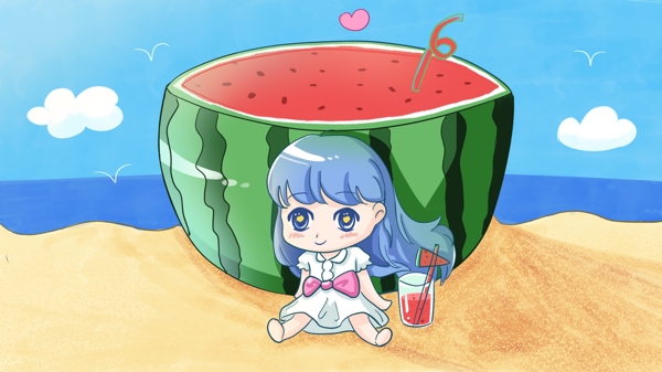 處暑節(jié)氣之夏日海邊