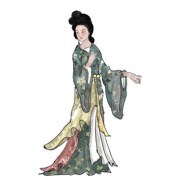 中国风古风美女人设计