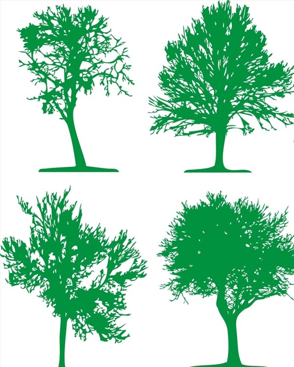 矢量树树图片