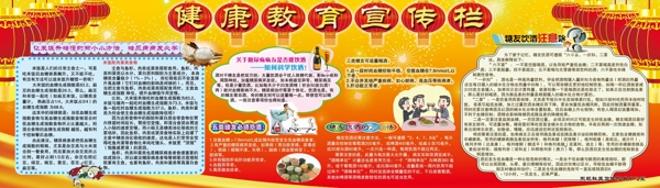 春節(jié)社區(qū)健康教育宣傳欄