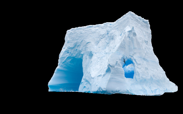 冰山一角水面浮雕