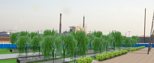 化工廠院綠化設(shè)計(jì)圖片