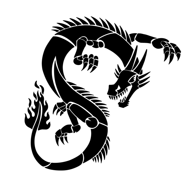 印花矢量圖靚仔裝動(dòng)物龍免費(fèi)素材