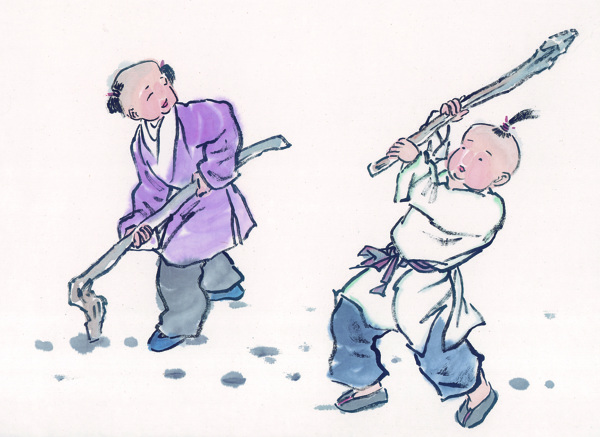 中華藝術繪畫古畫兒童游玩嬉戲中國古代繪畫
