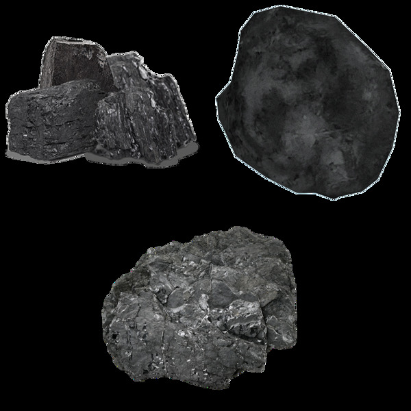 三块煤炭免抠png透明图层素材