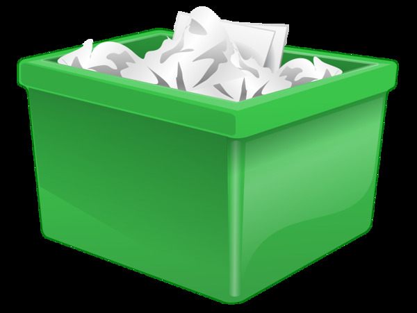 绿色塑料盒满纸