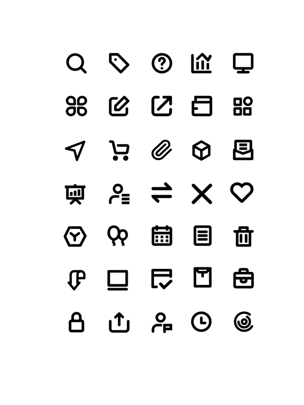 单色icon黑色icon设计