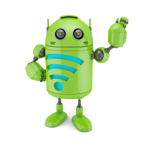 隨著AndroidWiFi符號