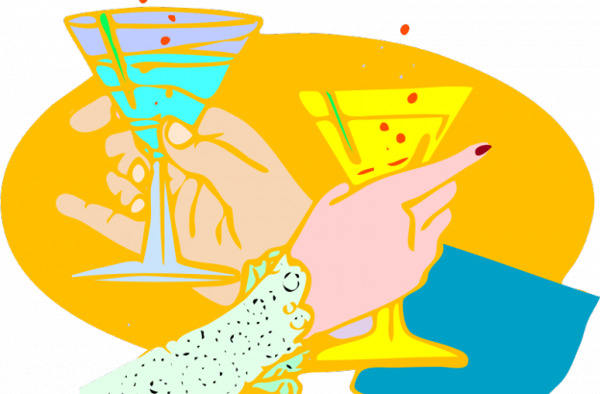 矢量插畫干杯