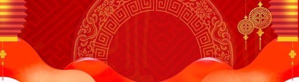 红色节日立体背景海报素材