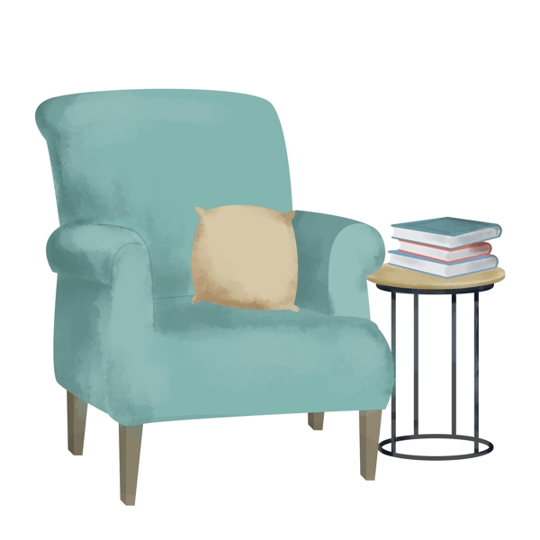 温馨家居设计沙发和椅子可商用元素