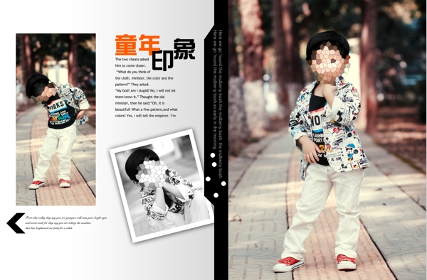 兒童相冊模版圖片