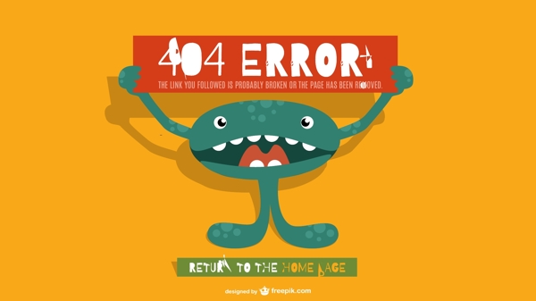 页面未找到404个错误模板