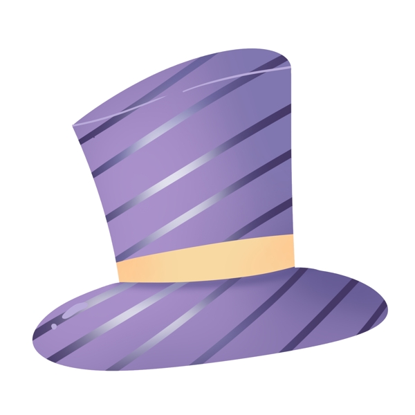 紫色可爱六一儿童节魔术帽