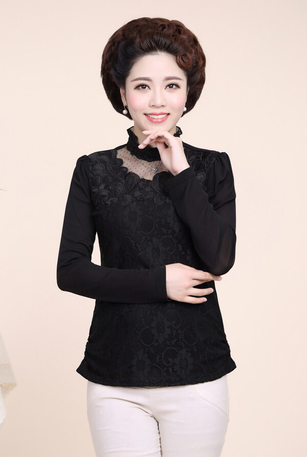 女裝媽媽裝淘寶女裝婦女裝圖片