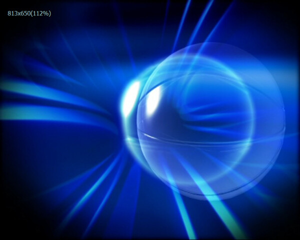 蓝色闪光球体动态视频素材