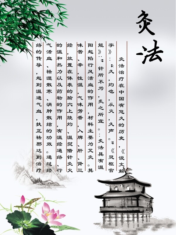 針灸高清psd下載圖
