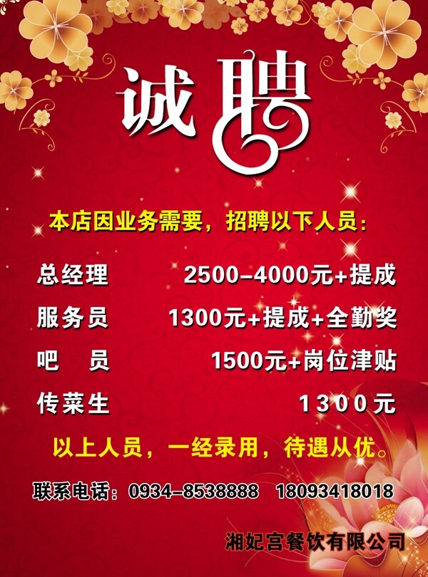 酒店誠(chéng)聘圖片