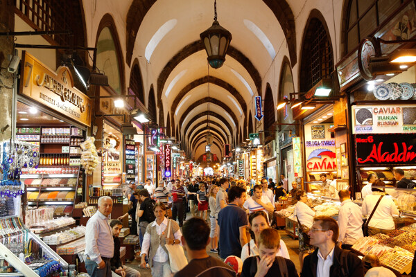 土耳其美食街风景图片
