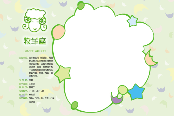 星座相框圖片