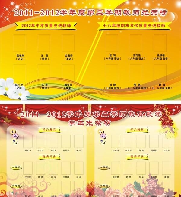 光榮榜圖片